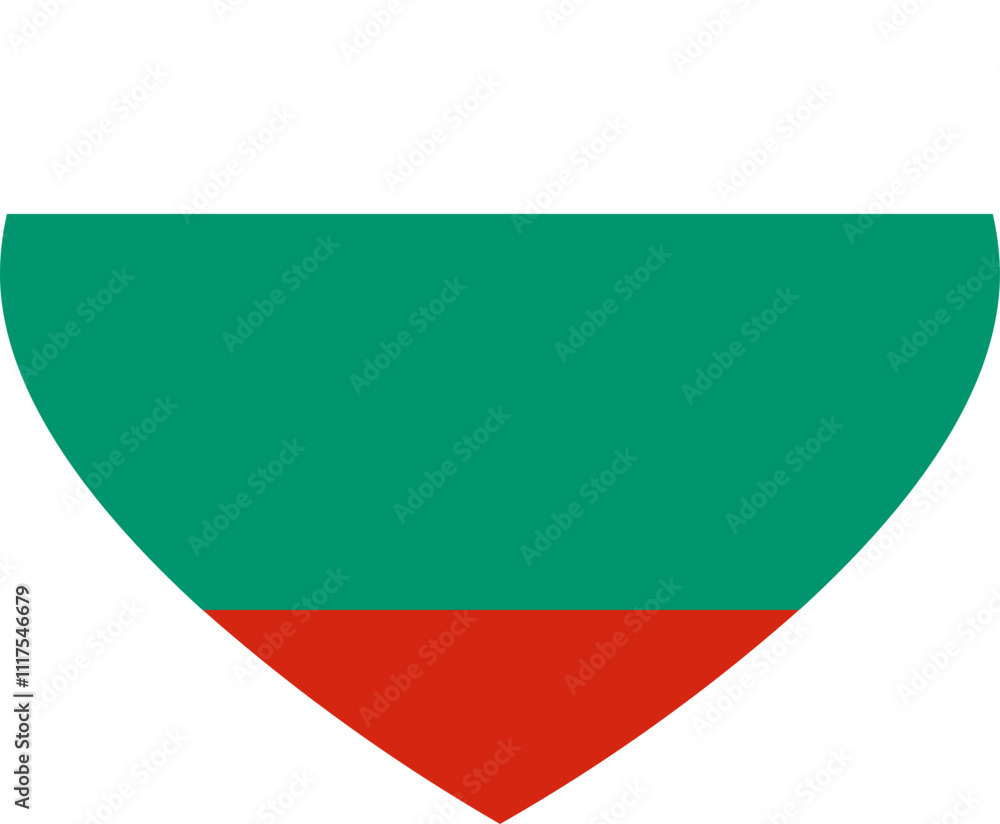 Heart Icon inside Bulgaria Flag Heart Icon inside Bulgaria Flag