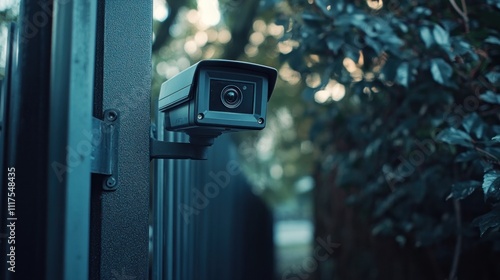 Security Camera on a Gate