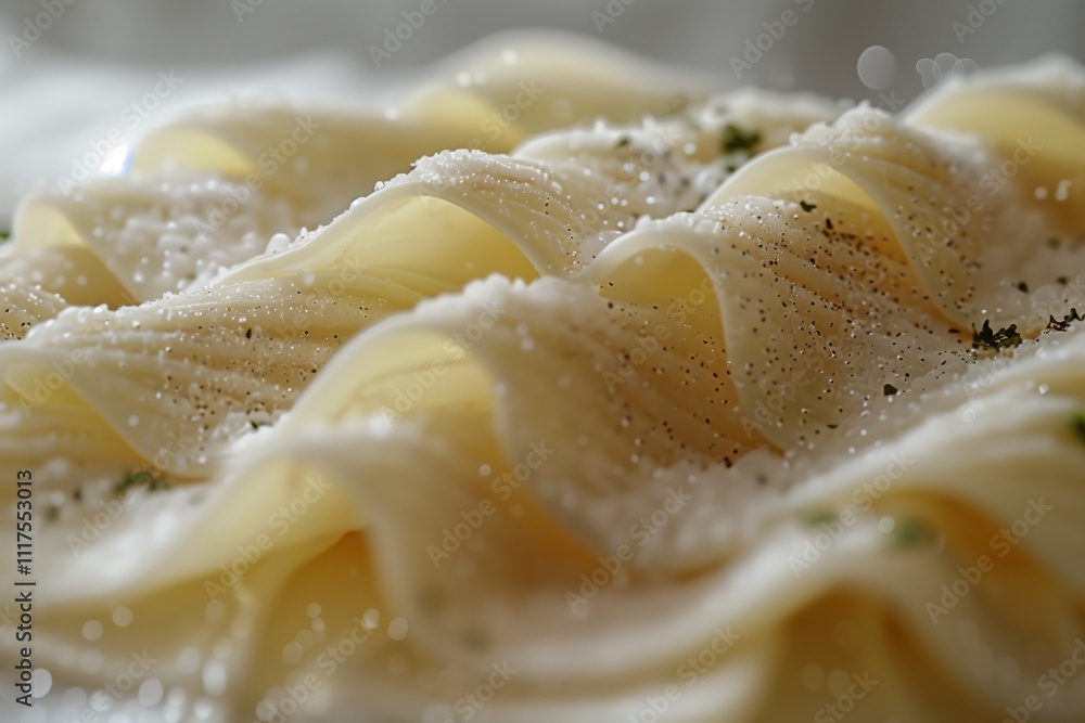 Close-up of delicious pasta covered with cheese and herbs, showcasing texture and flavor. Close-up of delicious pasta covered with cheese and herbs, showcasing texture and flavor.