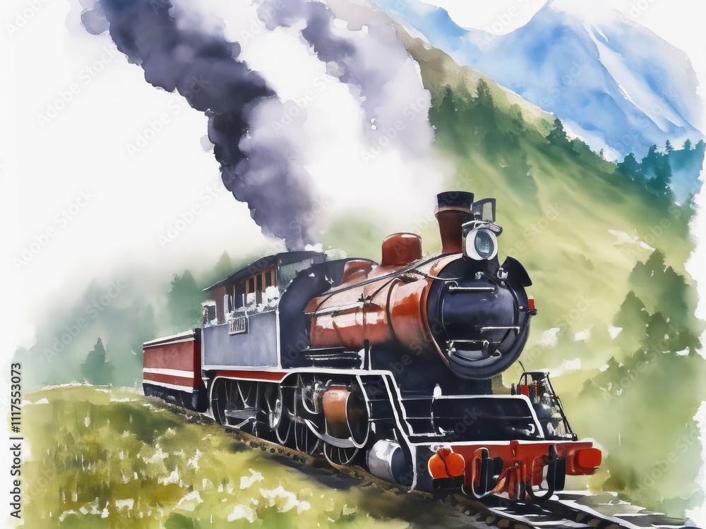 Naklejka premium old train