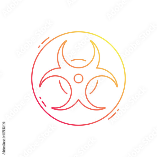 Biohazard  vector icon