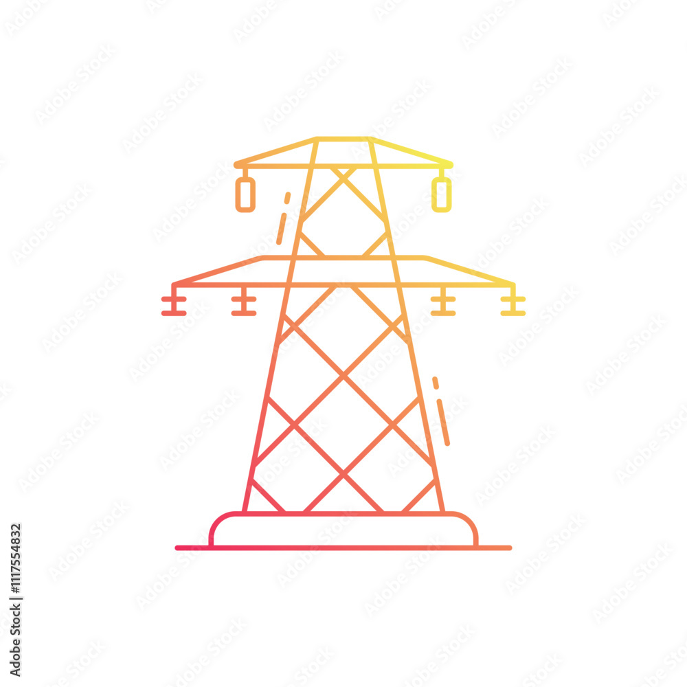 Transmission tower vector icon Transmission tower vector icon