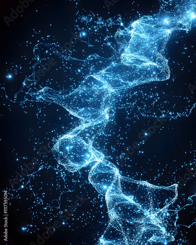 water forms against a deep black background, blending abstract splashes, ripples, mist, and dynamic droplets.