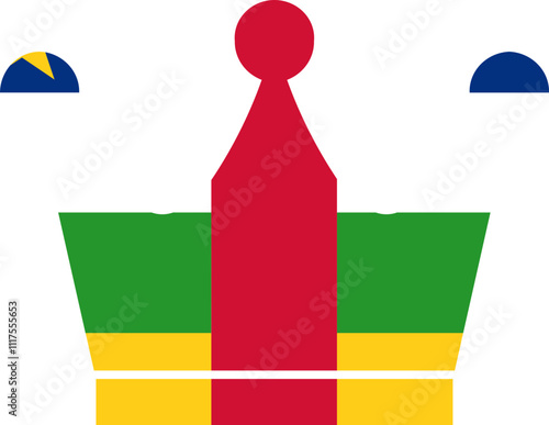 Premium Icon in Central African Republic Flag