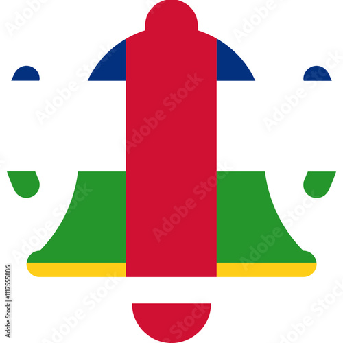 Central African Republic Flag On Alarm