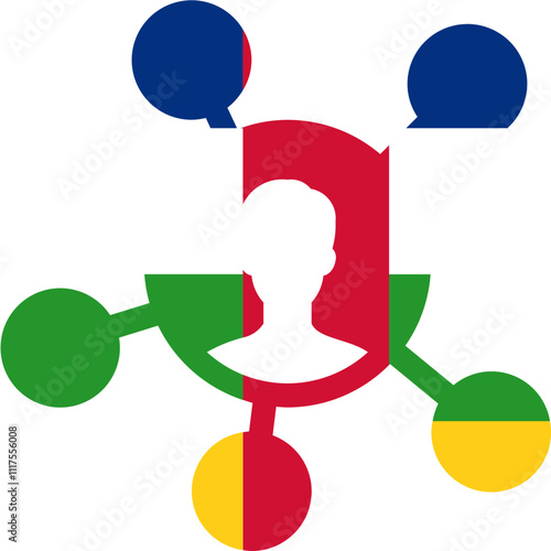 Central African Republic Flag on Customer insight