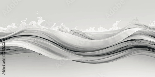 Abstract composition of crimson wave white bright soft smooth light smokey glowing wallpaper texture background