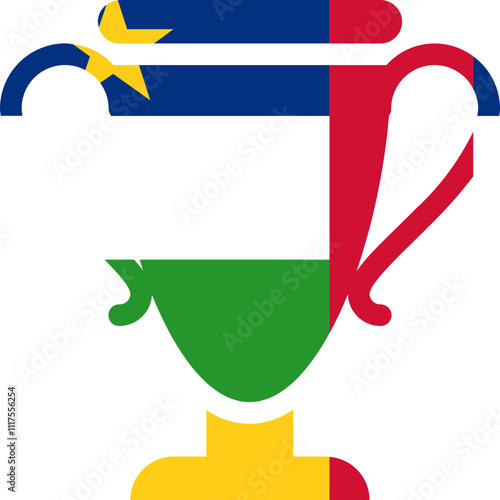 Central African Republic flag on Victory bag