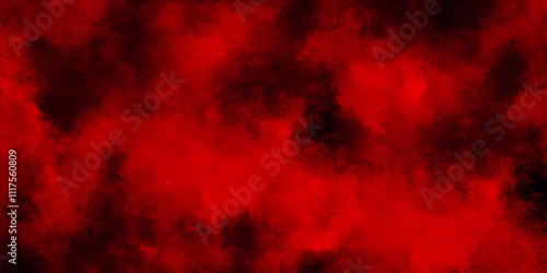 Red Smoke Like Cloud Wave Effect On Black, seamless red watercolor artist Mural wallpaper texture with stains, grainy and grunge red watercolor vector art background, Modern abstract red texture.