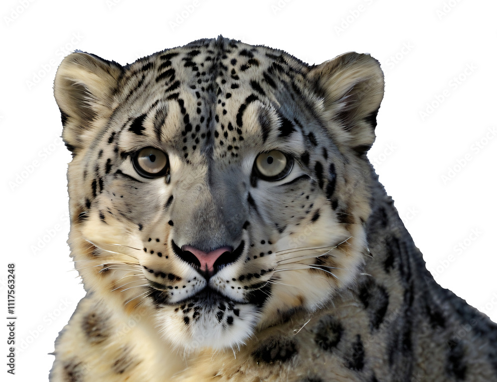 close up of a leopard isolated close up of a leopard isolated