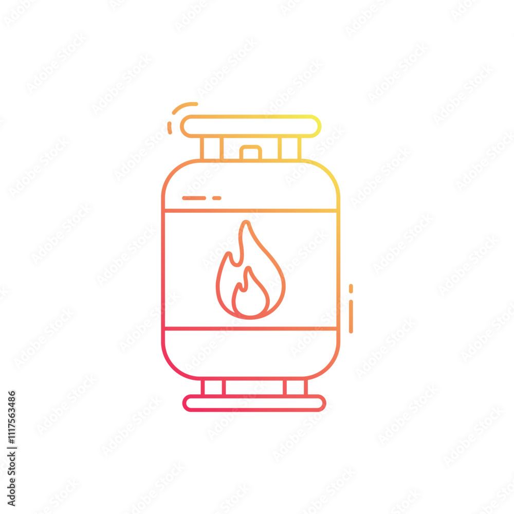 Gas cylinder vector icon Gas cylinder vector icon