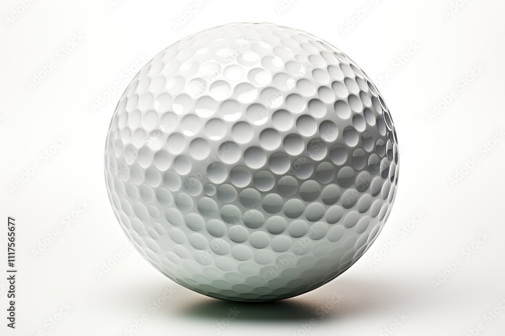 Golf ball close-up on a white background. Golf ball close-up on a white background.