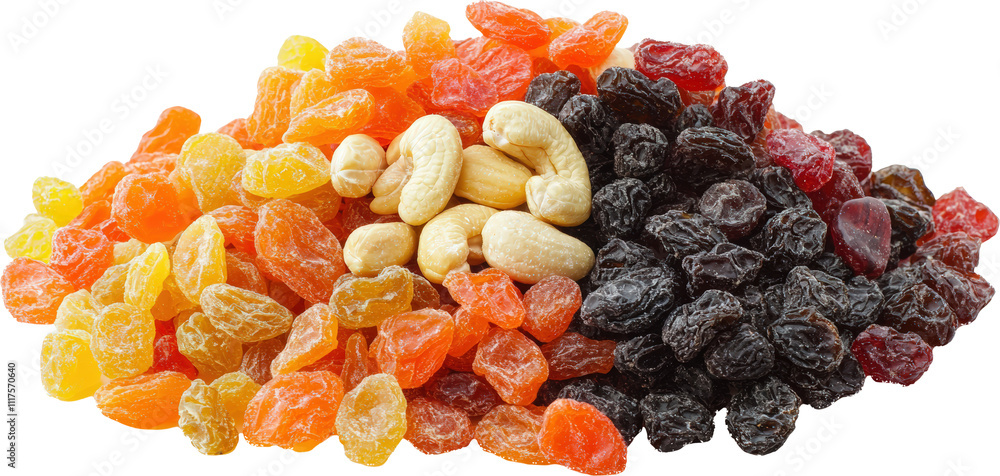 Colorful dried fruits and nuts mix Colorful dried fruits and nuts mix