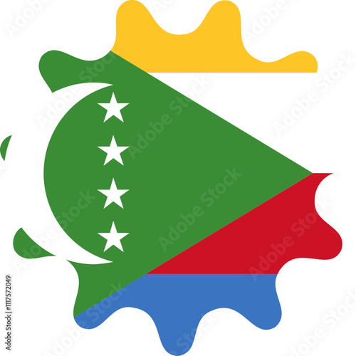Free Download Comoros Flag Smooth Sides Icon - GFXLoad