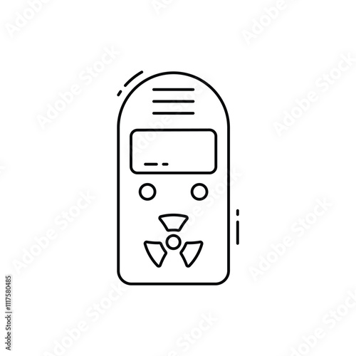 Dosimeter vector icon photo