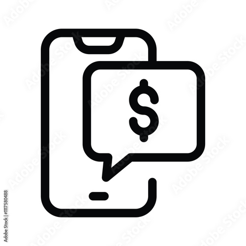 A phone with a dollar icon, representing mobile banking or payments