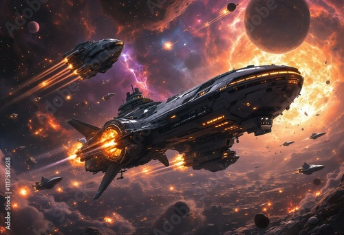 Epic Intergalactic Battle in a Dystopian Future