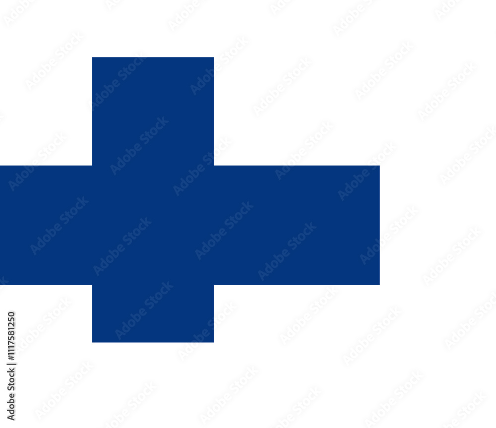 Obraz premium Monitor and CPU icon Finland Flag