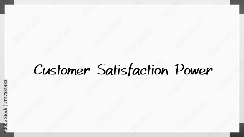 Customer Satisfaction Power のホワイトボード風イラスト Customer Satisfaction Power のホワイトボード風イラスト