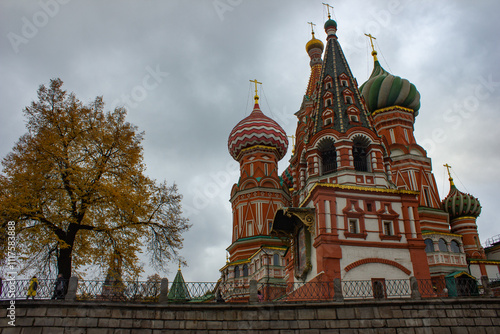 Canvas Print Saint Basil's cathedral in city Moscow, Russia