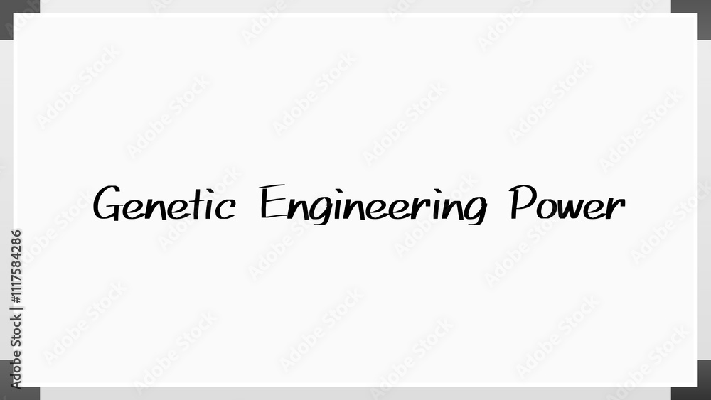 Genetic Engineering Power のホワイトボード風イラスト Genetic Engineering Power のホワイトボード風イラスト