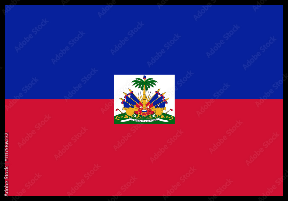 Haiti Flag rectangle Icon Haiti Flag rectangle Icon