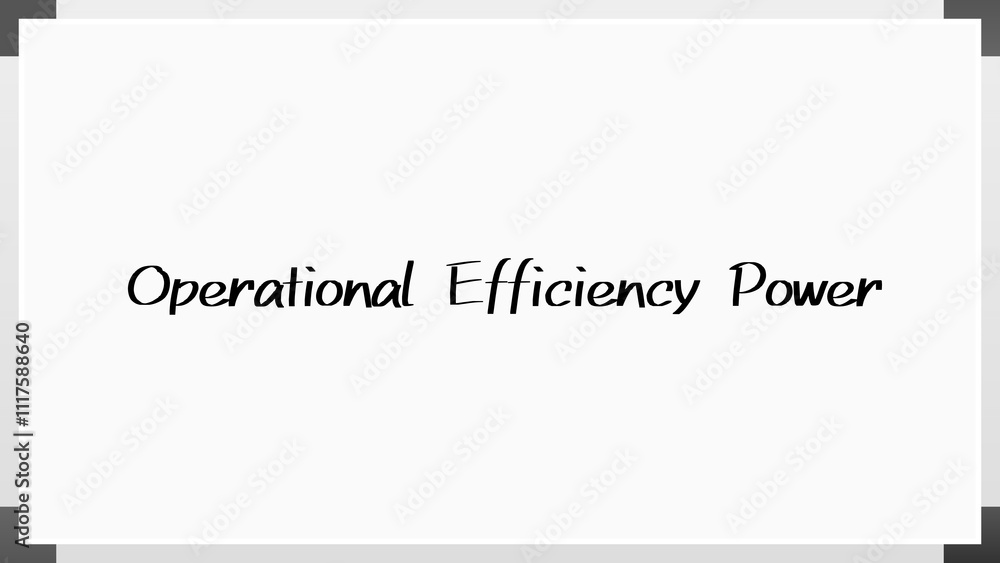 Operational Efficiency Power のホワイトボード風イラスト Operational Efficiency Power のホワイトボード風イラスト