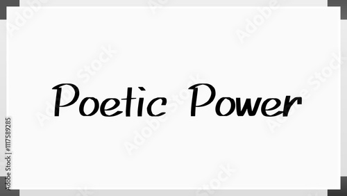 Poetic Power のホワイトボード風イラスト