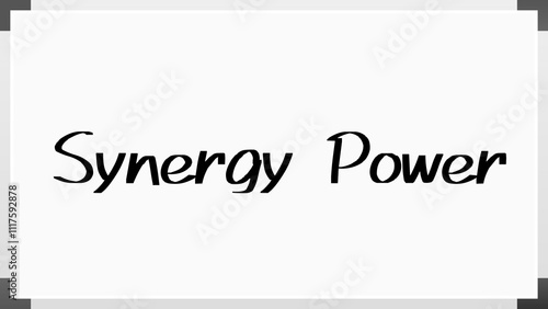 Synergy Power のホワイトボード風イラスト