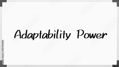 Adaptability Power のホワイトボード風イラスト