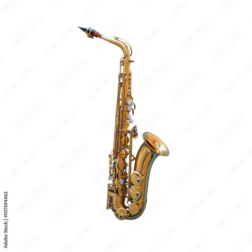 Naklejka premium Gold Alto Saxophone Musical Instrument | Musical Instruments