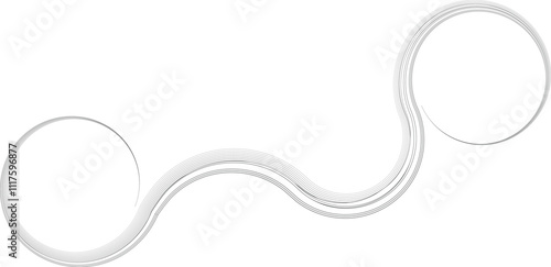 Decorative swirl of line. Intertwined curved lines .Abstract flow linear fluid shapes .Curly design element. Music sound wave . Swirl calligraphic flourish divider ornament design. Curve lines Vector  photo