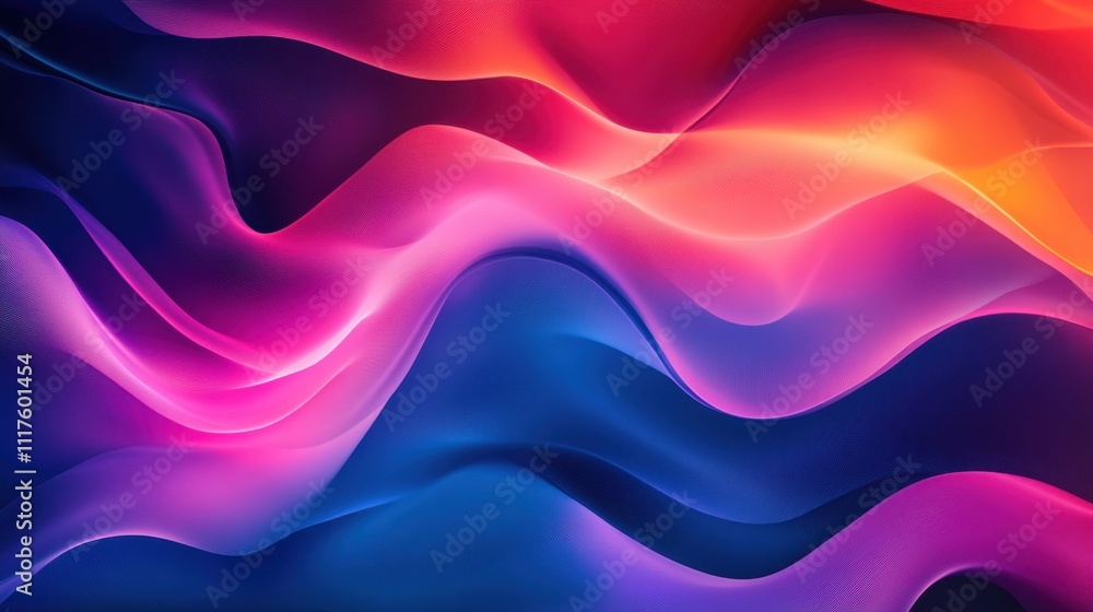 Abstract Colorful Wavy Background. Abstract Colorful Wavy Background.
