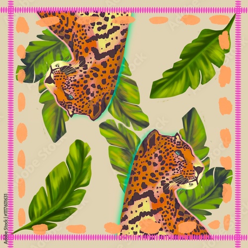 Pattern seamless print fashion textile design tropical floral flower stripe geometric abstract