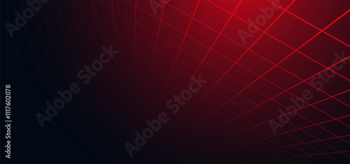 Red abstract background, Digital technology futuristic internet network connection, cloud cyber information communication, Ai big data science, innovation future tech, line dot illustration vector 3d