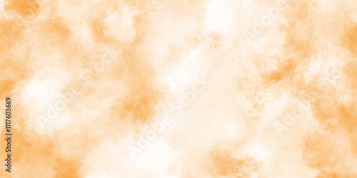 grunge abstract white clouds or fog on brown background, watercolor of brown surface with white tiny and fresh clouds, paper texture of brown grunge surface.