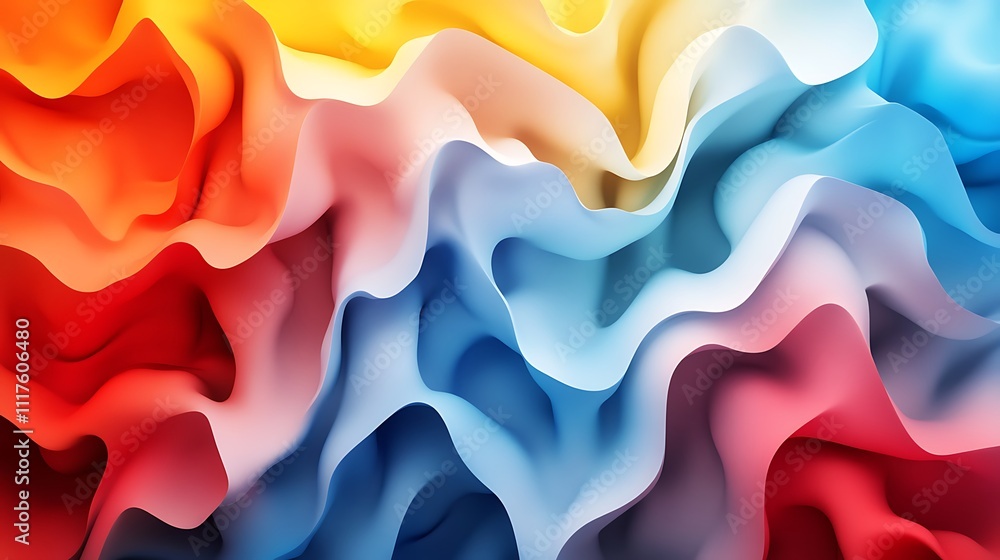 Minimalistic Abstract 3D Background with Bold Lines and Soft Curves Minimalistic Abstract 3D Background with Bold Lines and Soft Curves