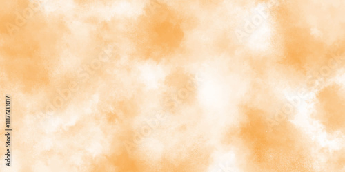 grunge abstract white clouds or fog on brown background, watercolor of brown surface with white tiny and fresh clouds, paper texture of brown grunge surface.