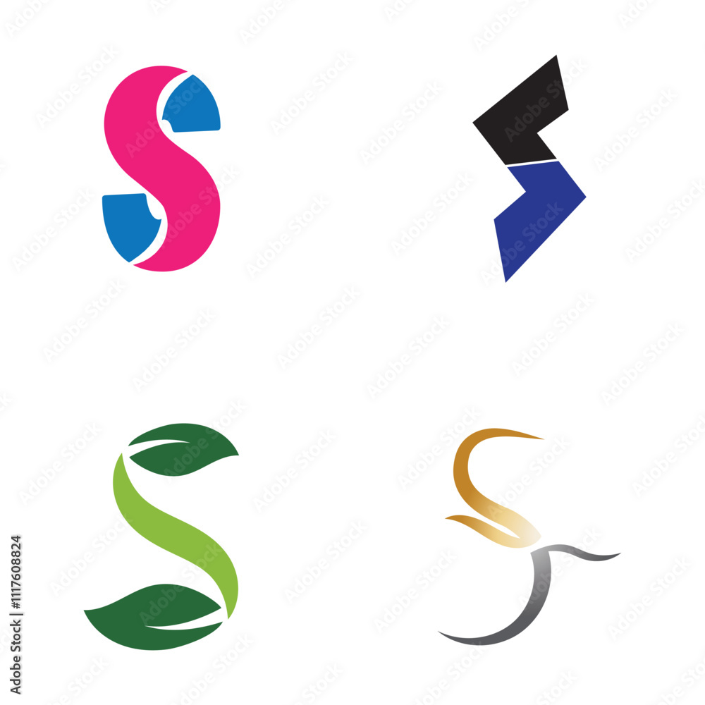 S Set Logo Design Graphic Illustration S Set Logo Design Graphic Illustration