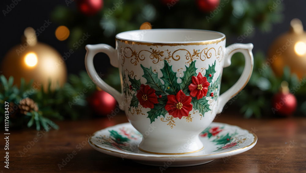 Tea Cup and mug for chirstmas Tea Cup and mug for chirstmas