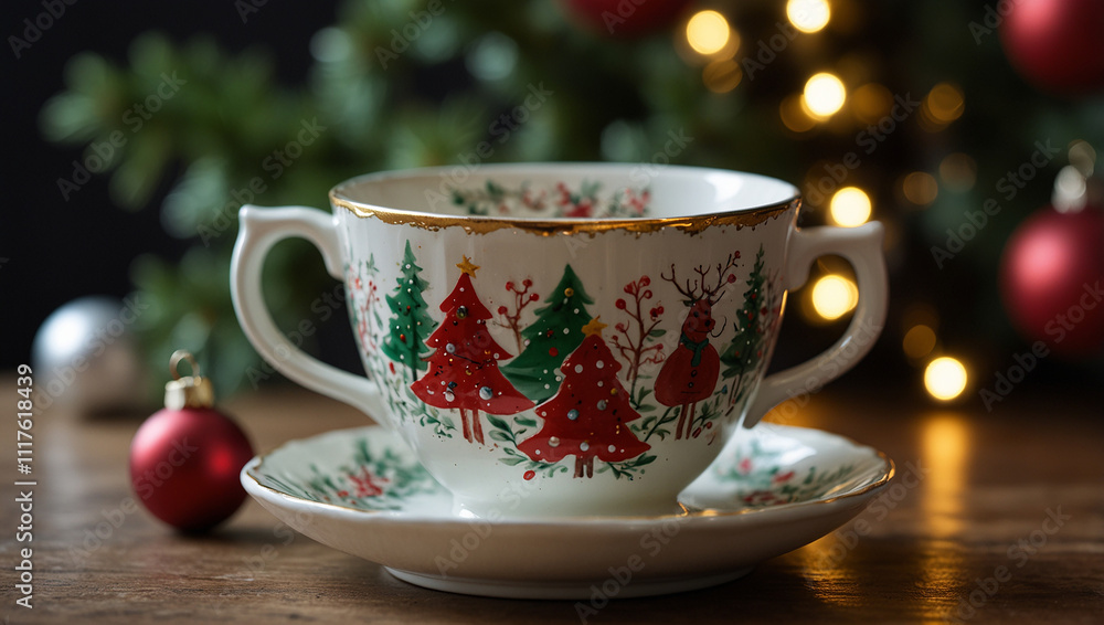 Fototapeta premium Tea Cup and mug for chirstmas 