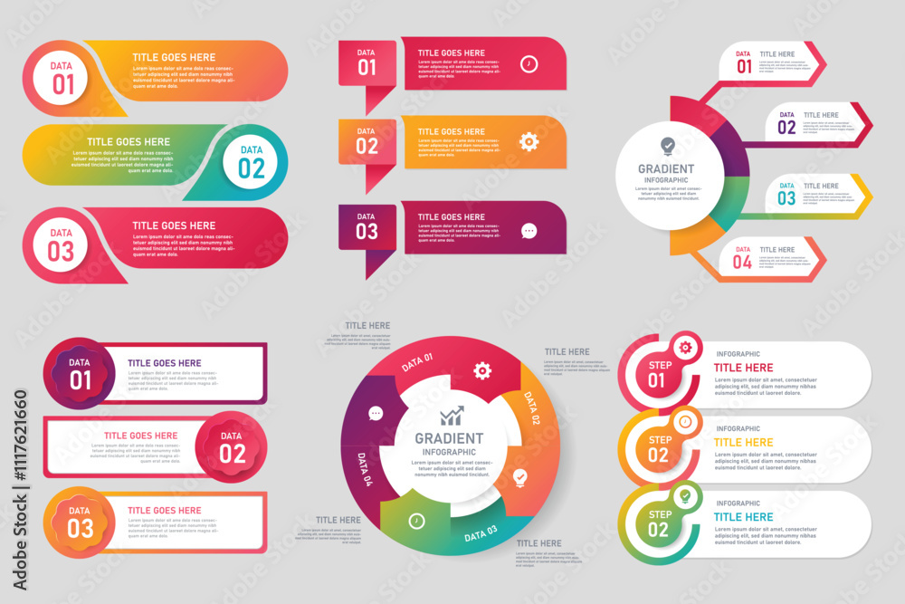 UI UX Infographic elements for design vector illustration UI UX Infographic elements for design vector illustration