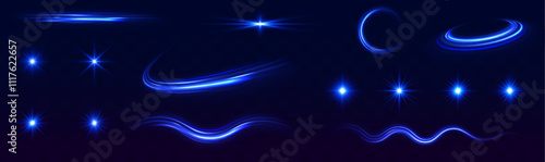 Gradients of bright pink, purple, and blue neon lines, sparks, and light trails, fast-paced movements create a sparkling light show with spiraling waves, perfect for dynamic and festive visuals.	