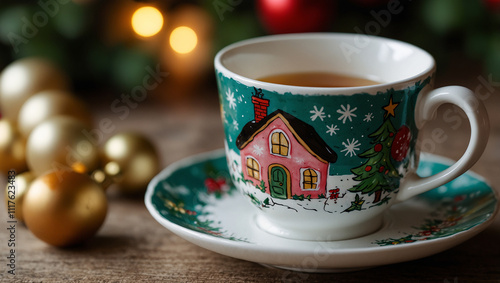 Tea Cup and mug for chirstmas 