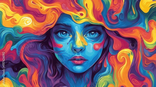 Wallpaper Mural Explore artistic avenues in mental health awareness, mix faces creatively Torontodigital.ca