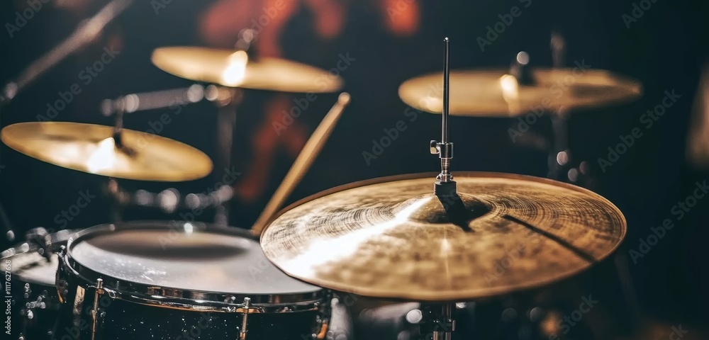 Obraz premium Elegant Music Studio Interior with Instruments and Soundproofing