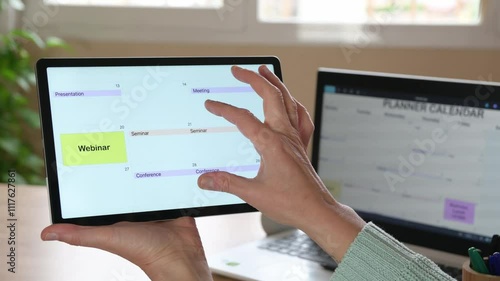 Businessperson. Booking Meeting Calendar Appointment