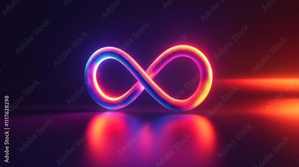 Neon Infinity Symbol Neon Infinity Symbol