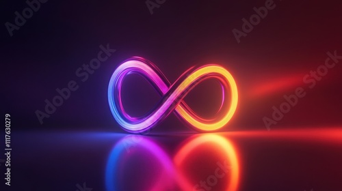 Neon Infinity Symbol