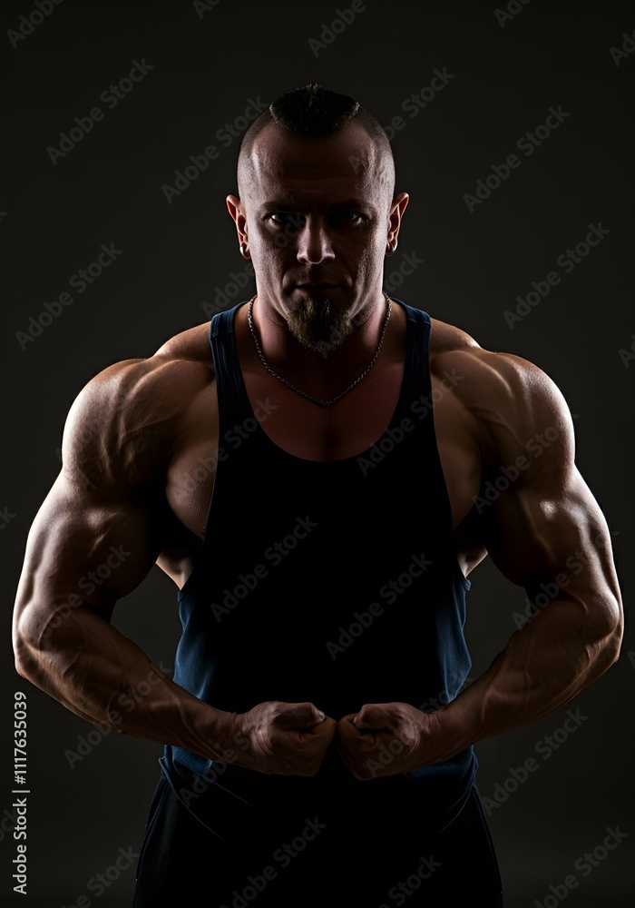 Silhouette of a handsome muscular man. Silhouette of a handsome muscular man.